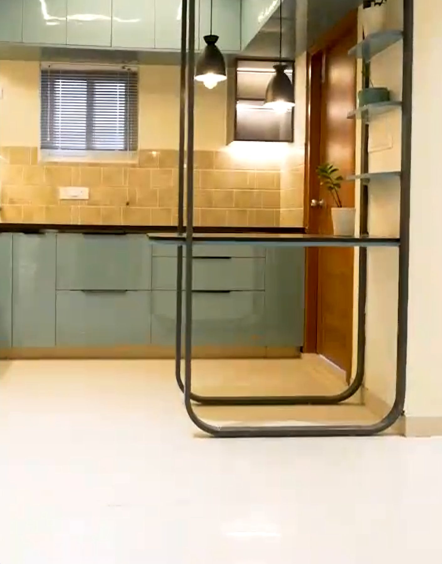 Sample apartment modular kitchen
